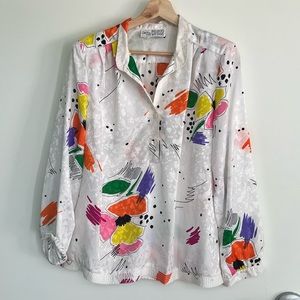 Vintage print blouse